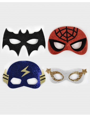 Surtido 4 Máscaras Super Héroe