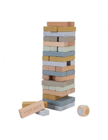 Torre de bloques de madera